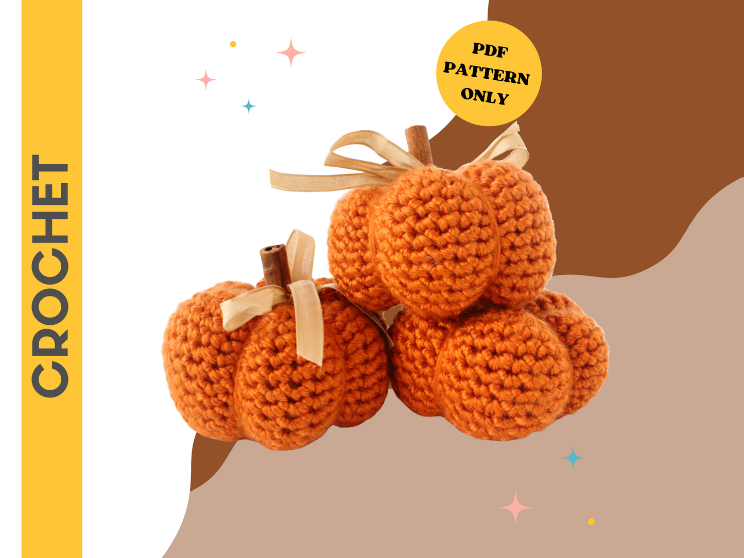 Scented Pumpkin Plushie - Crochet Pattern