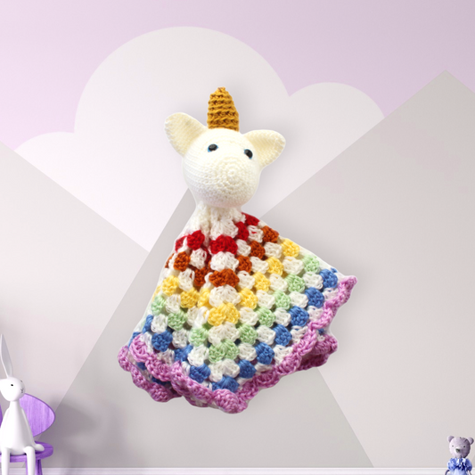 Aurora Unicorn Lovey - Made to Order