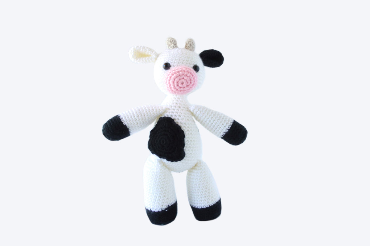 Crochet Avocowdo Plushie pink and Blue, Avocado Cow Plushie, Cow