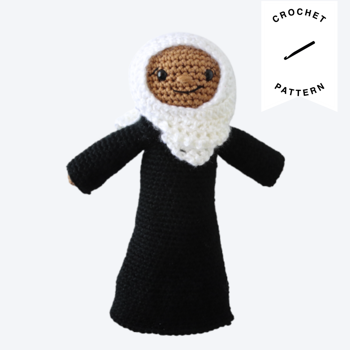 Hajra the Hijabi Plushie - Crochet Pattern