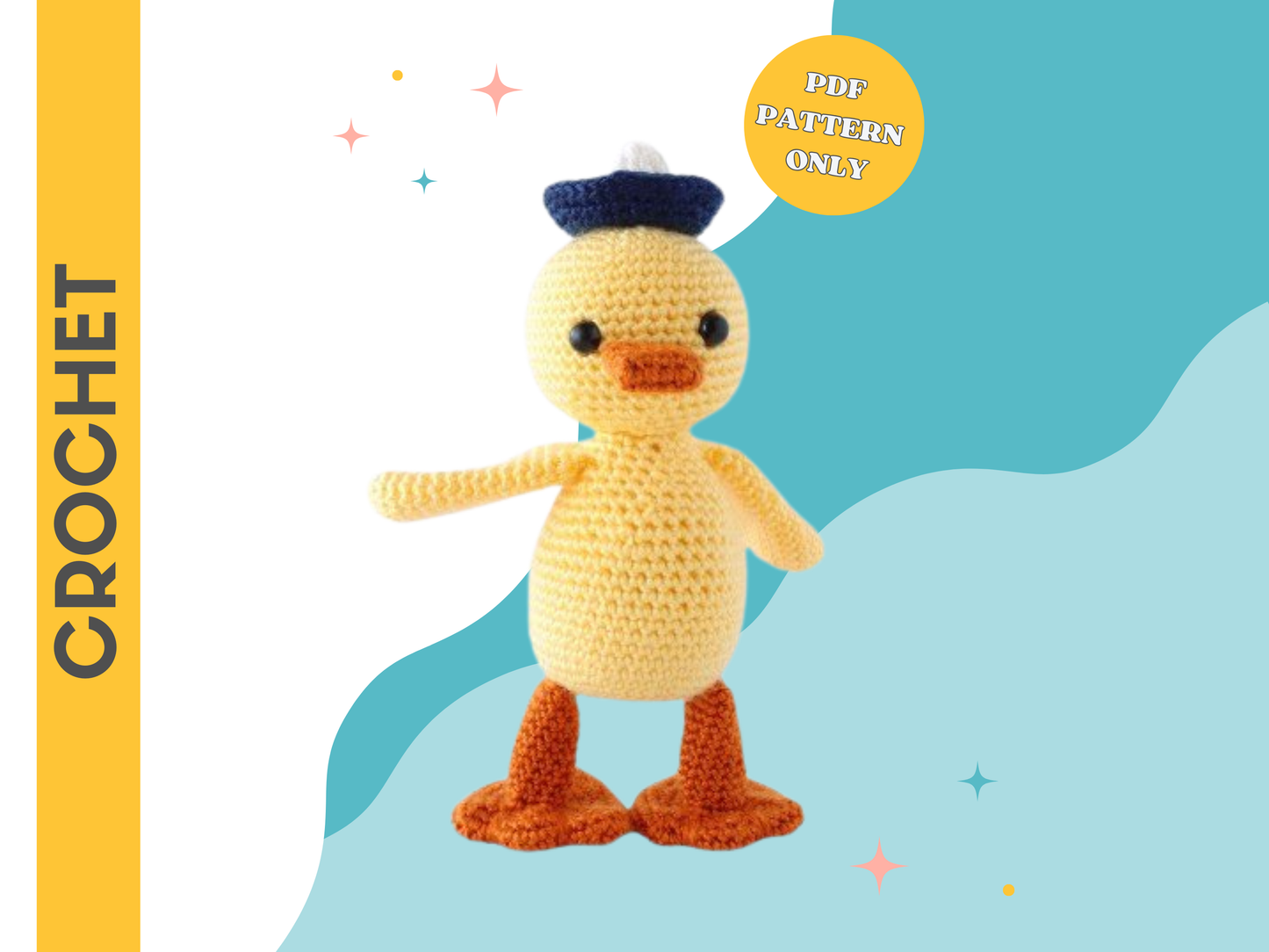Duncan the Duckling Plushie - Crochet Pattern