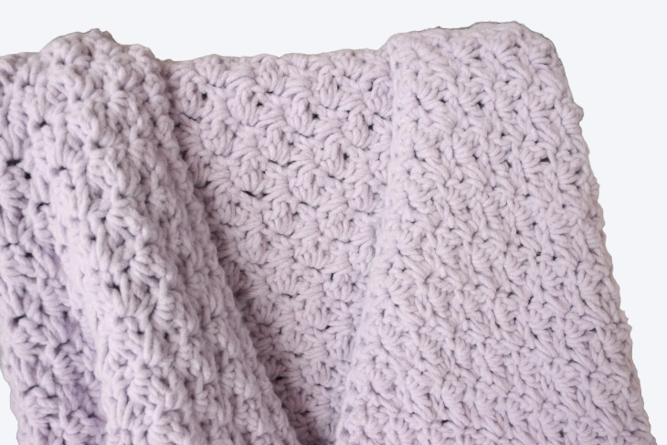 Snuggled Up Baby Blanket - Crochet Pattern