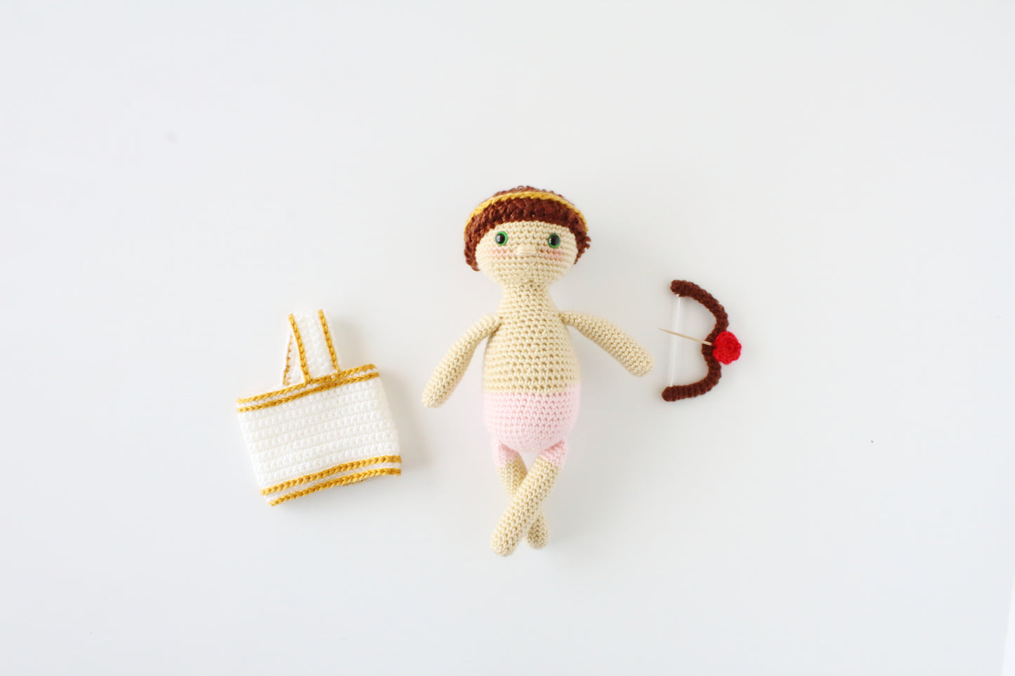 Amos the Cupid Plushie - Crochet Pattern