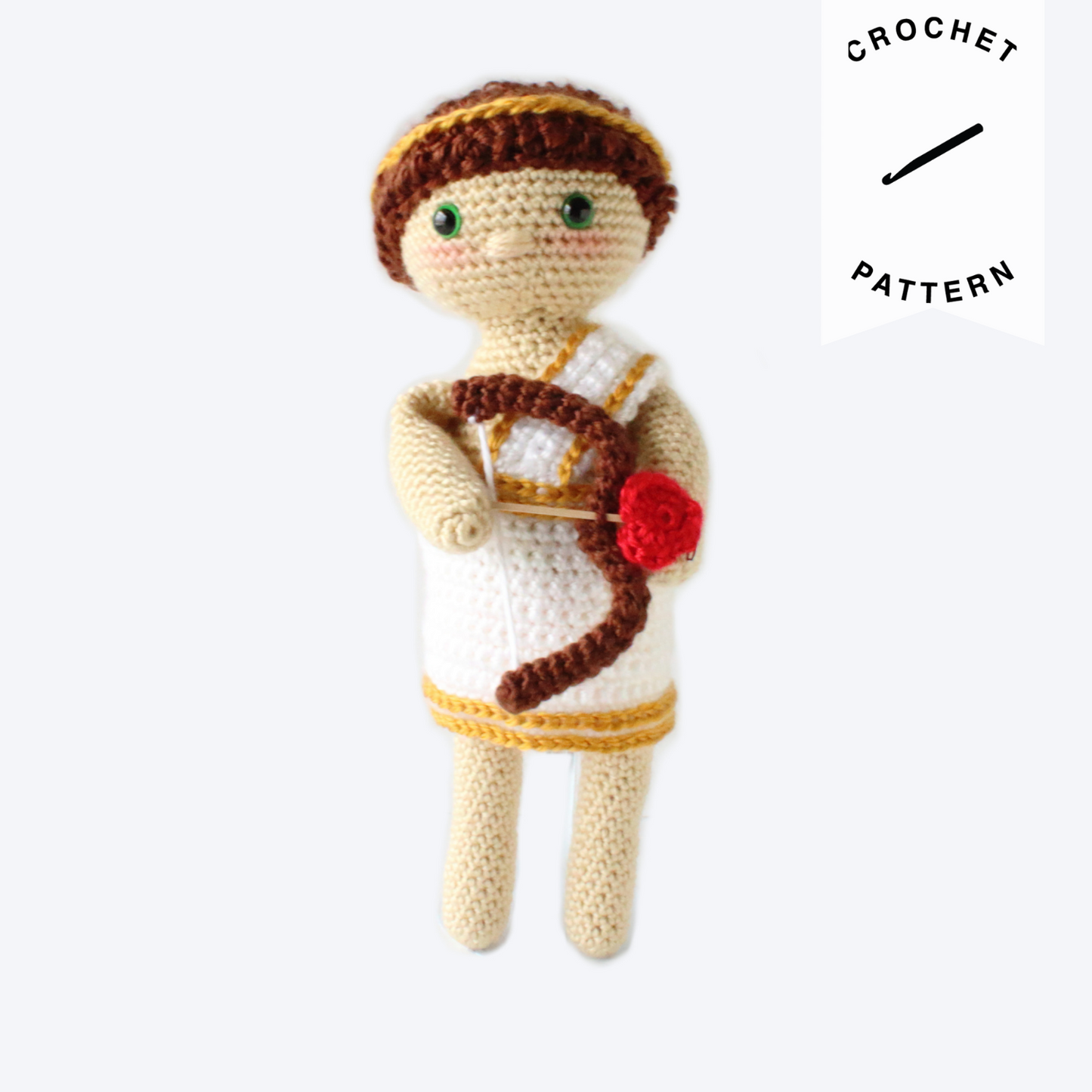 Amos the Cupid Plushie - Crochet Pattern