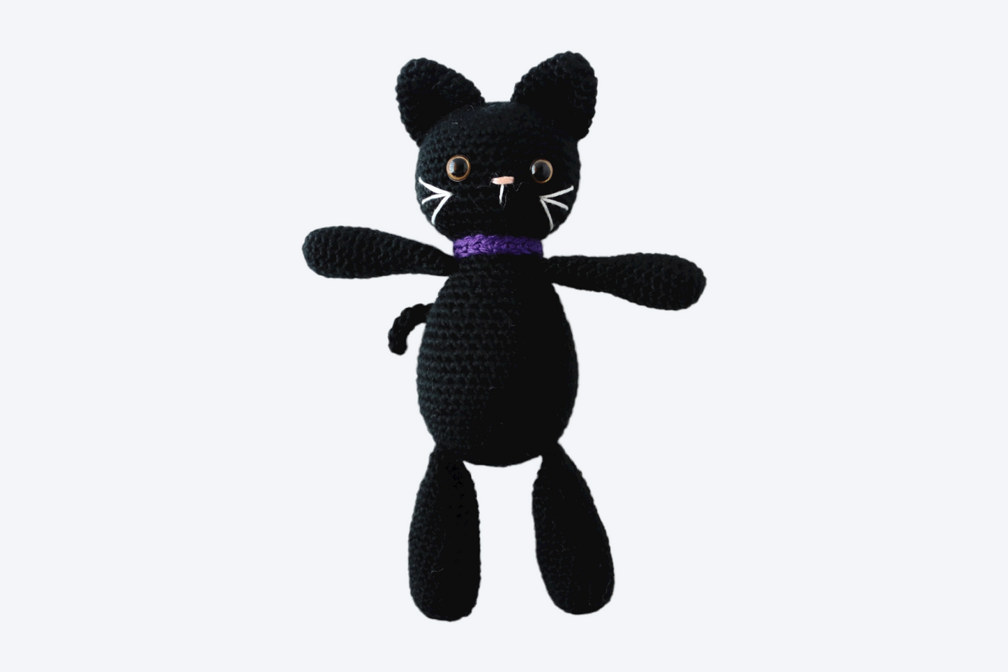 Bella the Black Cat Plushie - Crochet Pattern