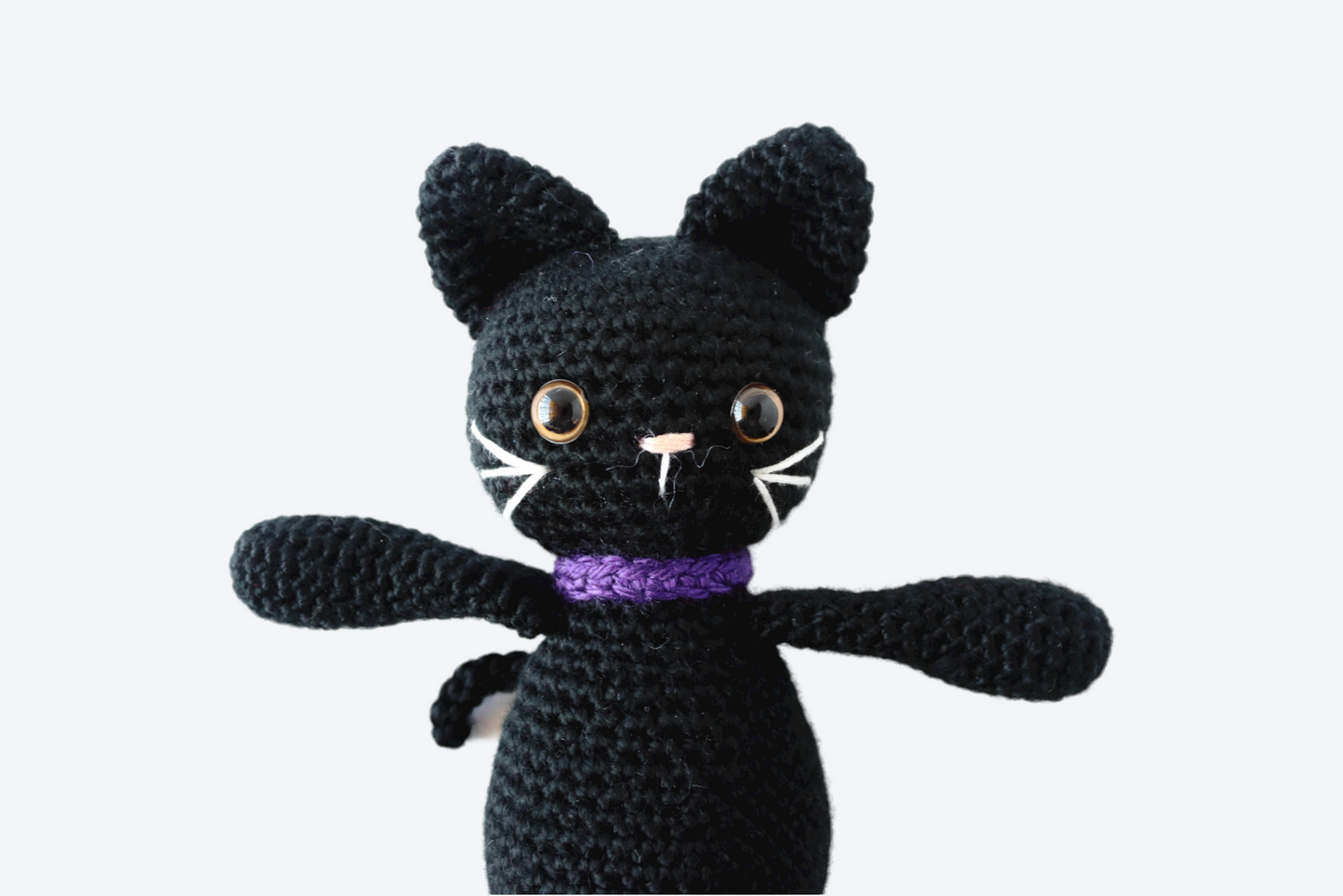Bella the Black Cat Plushie - Crochet Pattern