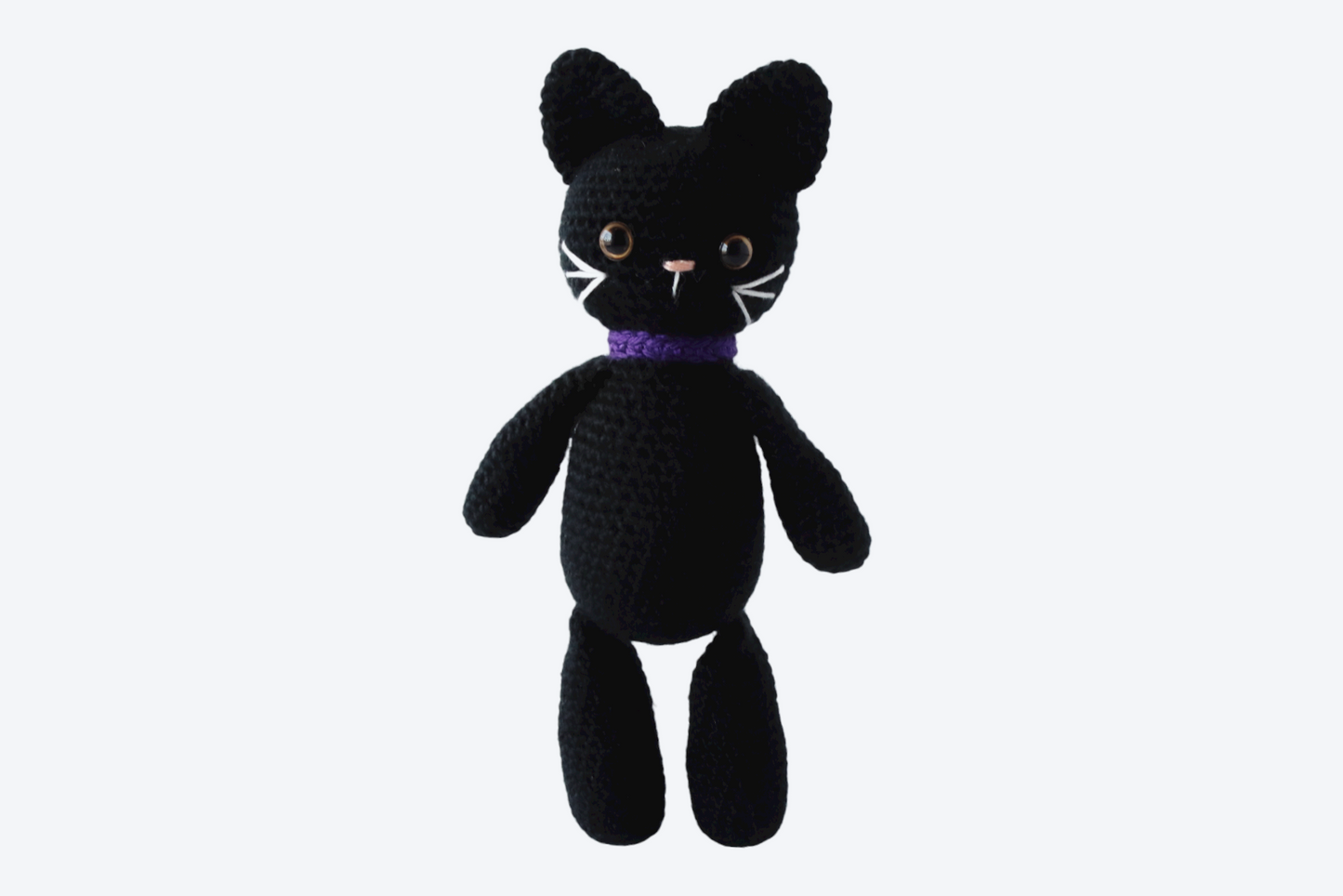 Bella the Black Cat Plushie - Crochet Pattern