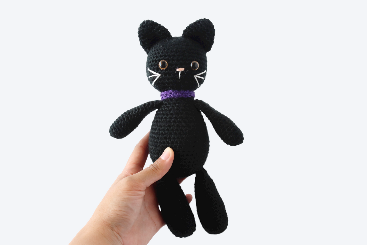 Bella the Black Cat Plushie - Crochet Pattern