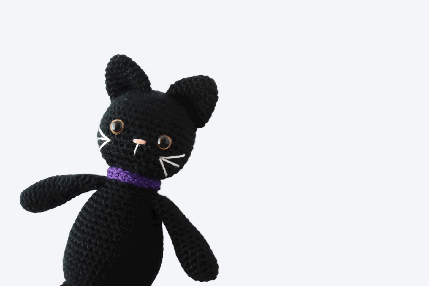 Bella the Black Cat Plushie - Crochet Pattern