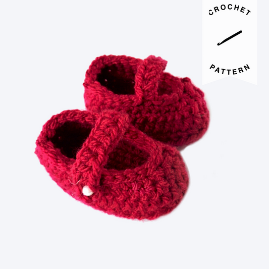 Mary Jane Booties - Crochet Pattern