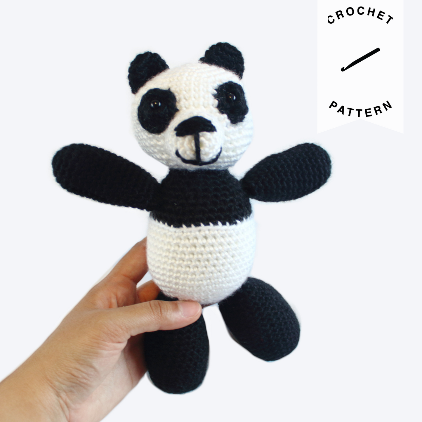 Pudge the Panda Bear - Crochet Pattern