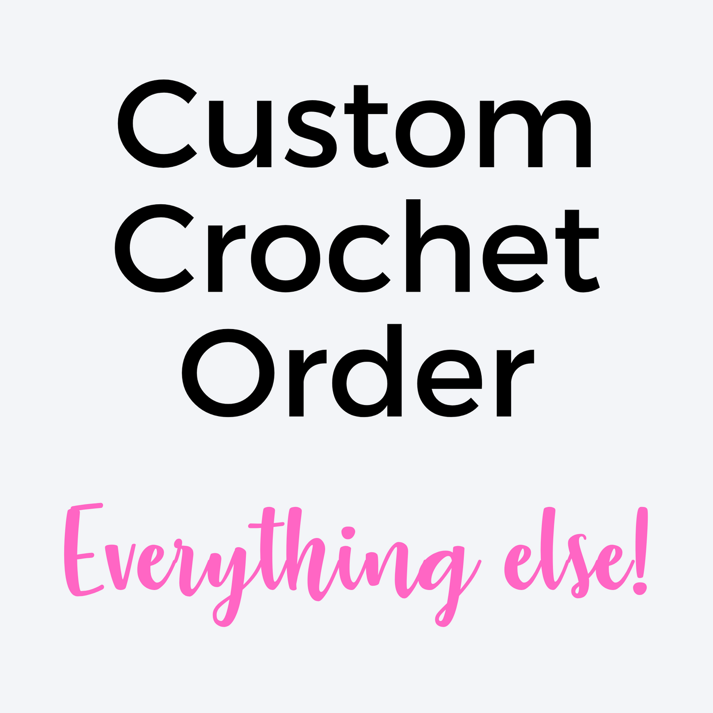 CUSTOM ORDER for Araceli