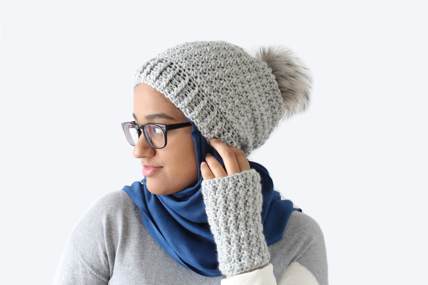 Flurry Beanie & Wristwarmers Set - Crochet Pattern
