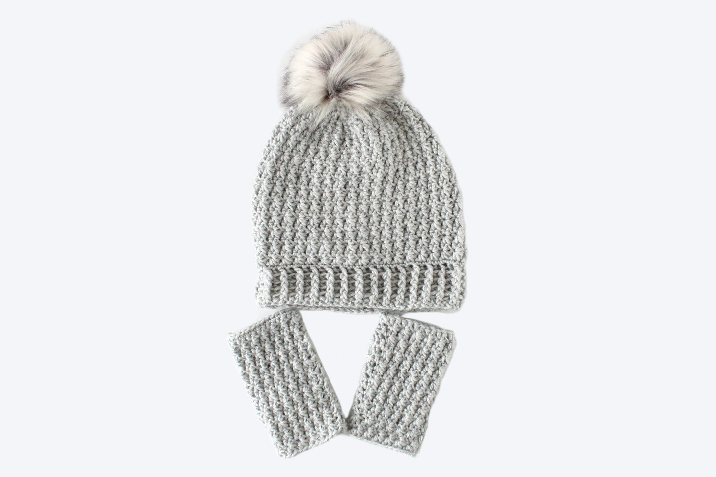 Flurry Beanie & Wristwarmers Set - Crochet Pattern