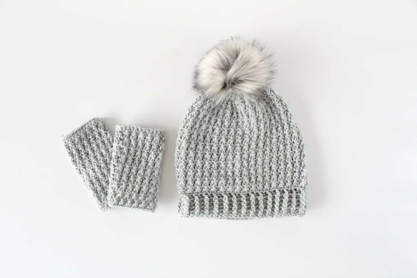Flurry Beanie & Wristwarmers Set - Crochet Pattern