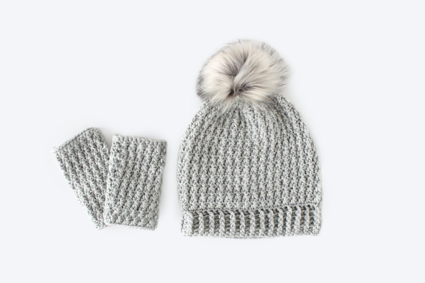 Flurry Beanie & Wristwarmers Set - Crochet Pattern