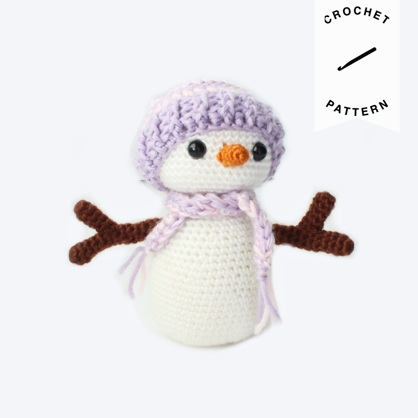 Lucy the Snowman Plushie - Crochet Pattern
