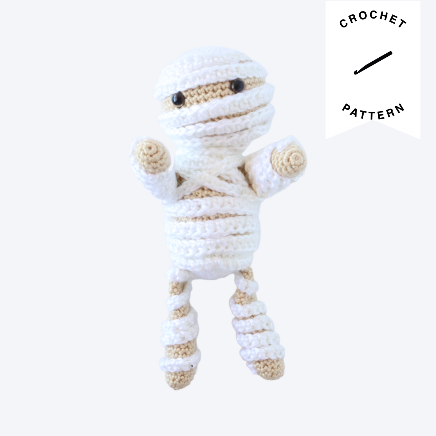 Mumford the Mummy Plushie - Crochet Pattern