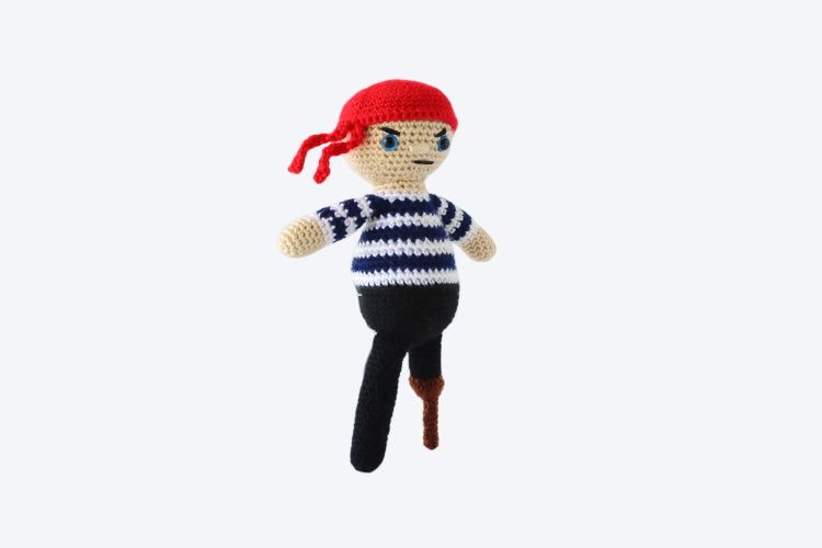 Percival the Pirate Plushie - Crochet Pattern