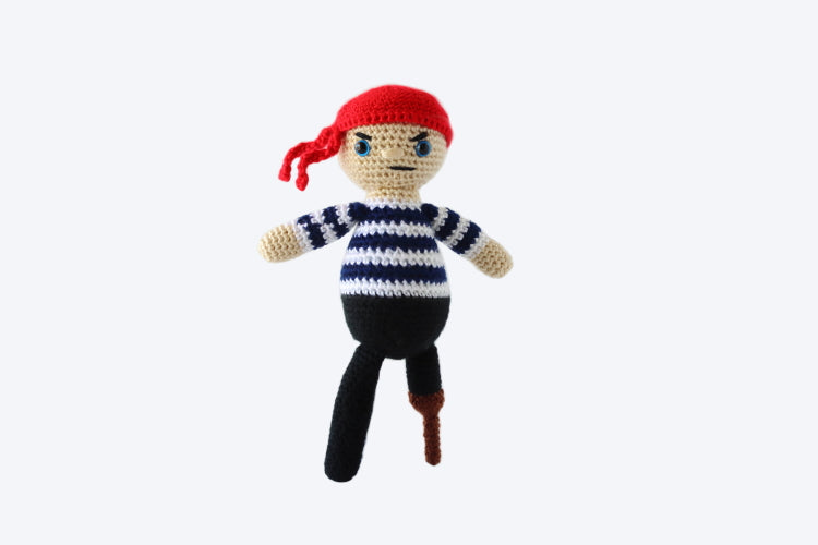 Percival the Pirate Plushie - Crochet Pattern