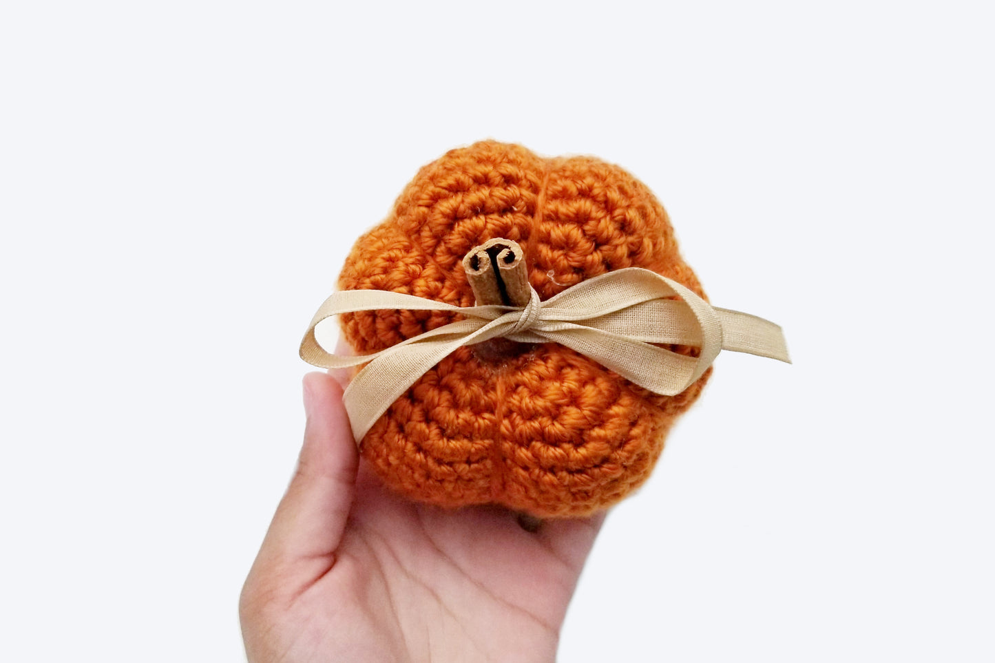 Scented Pumpkin Plushie - Crochet Pattern