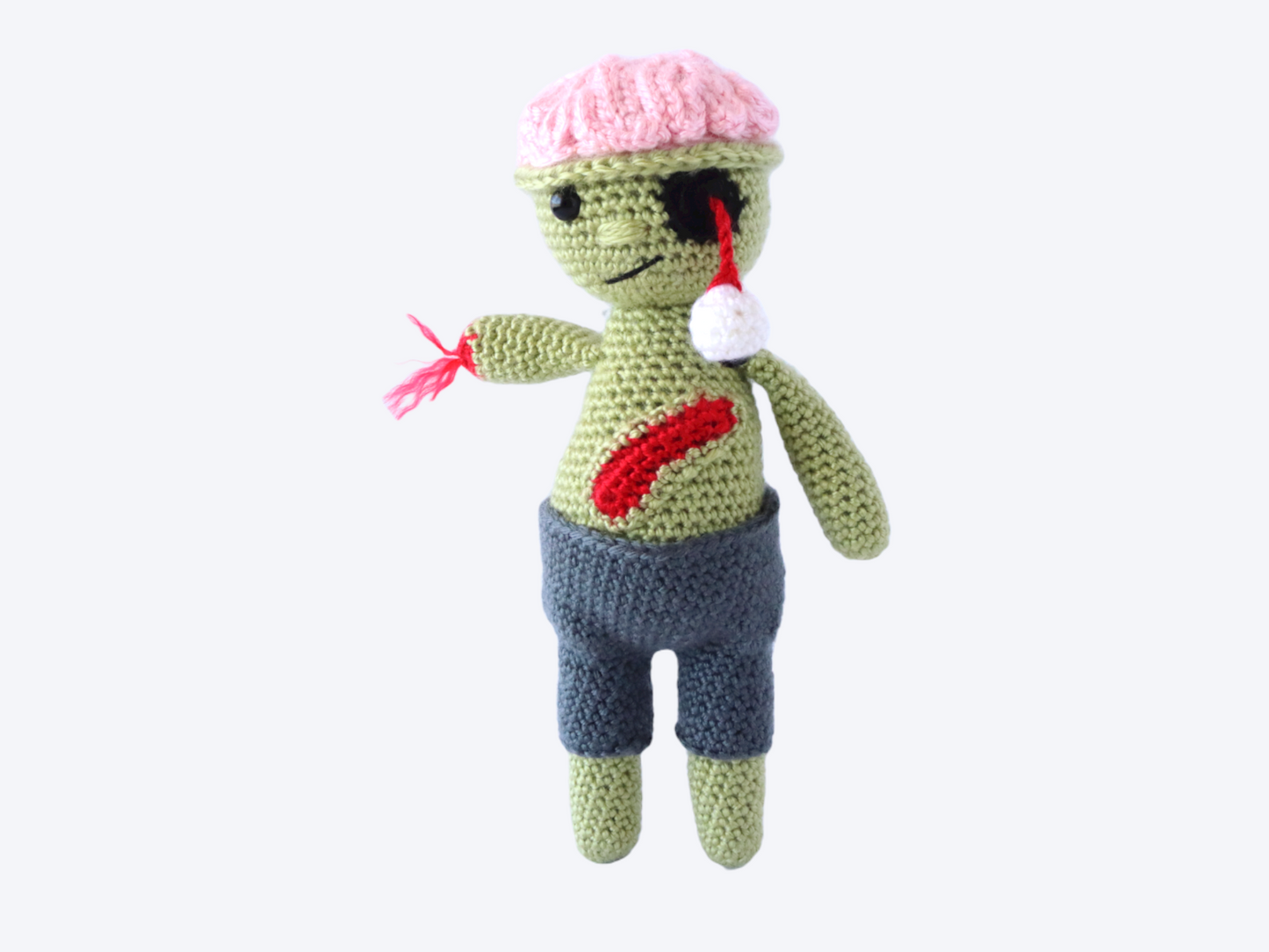 Zeke the Zombie Plushie - Crochet Pattern