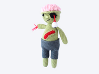 Zeke the Zombie Plushie - Crochet Pattern