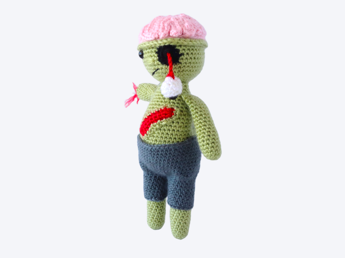 Zeke the Zombie Plushie - Crochet Pattern