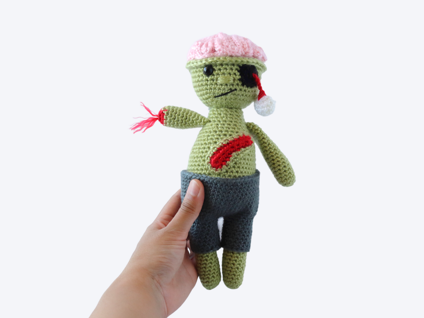 Zeke the Zombie Plushie - Crochet Pattern