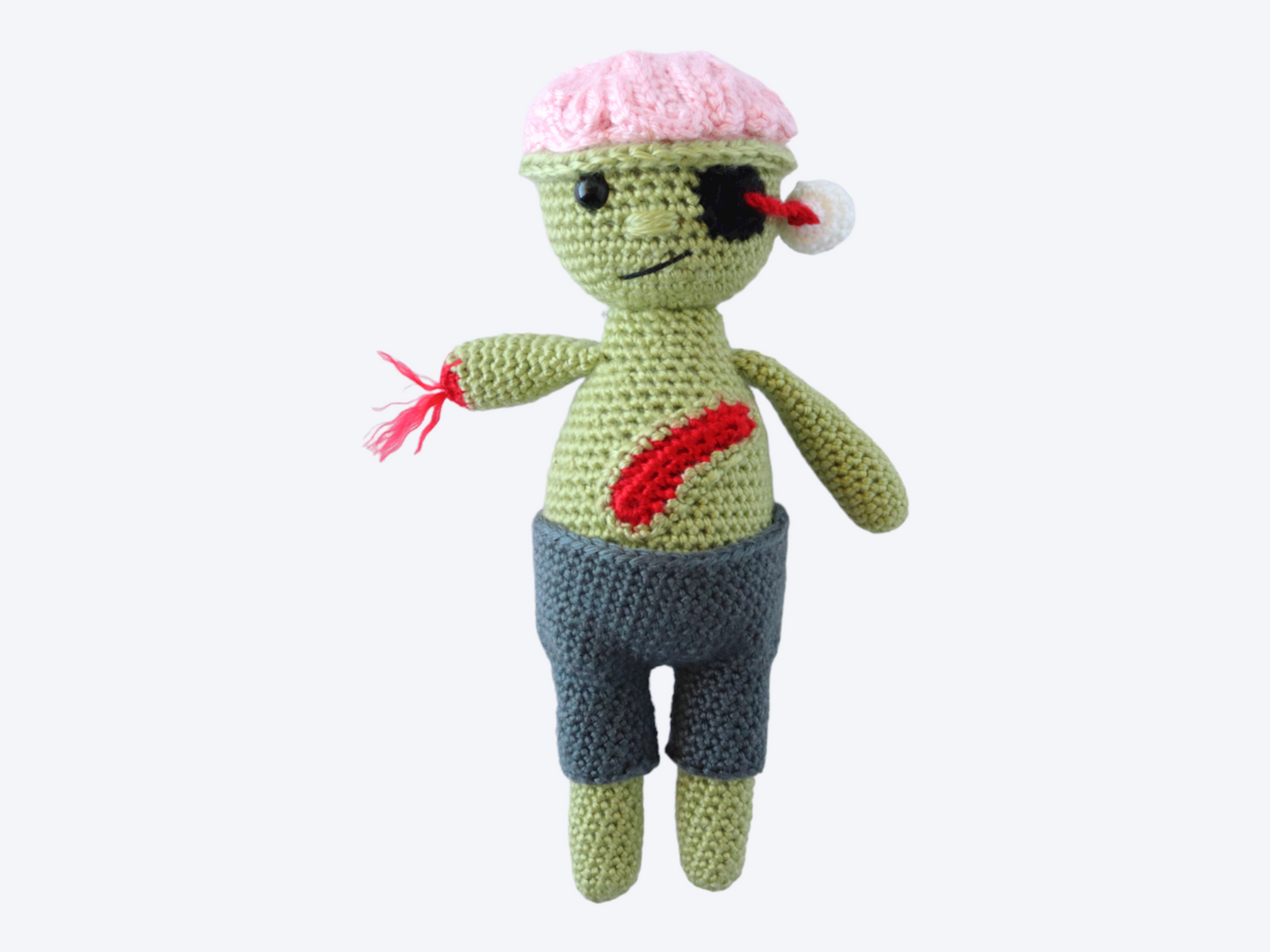 Zeke the Zombie Plushie - Crochet Pattern