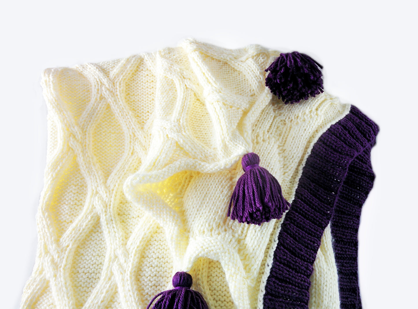 Twisted Cables Throw - Knitting Pattern