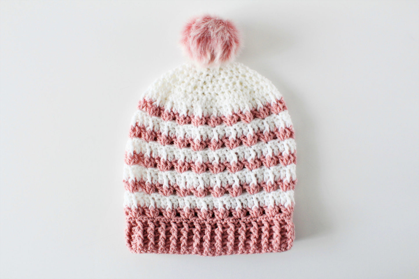 Rosebud Slouchy Beanie - Crochet Pattern