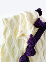 Twisted Cables Throw - Knitting Pattern