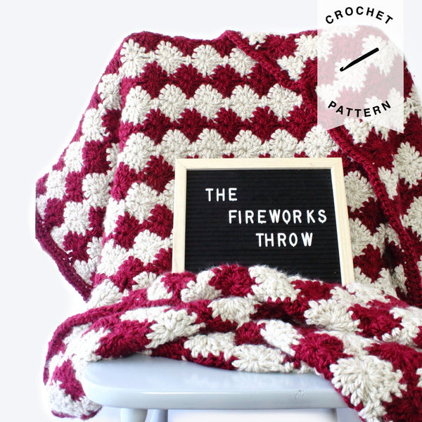 Fireworks Throw - Crochet Pattern
