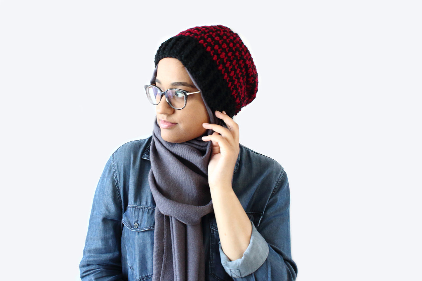 Houndstooth Beanie - Crochet Pattern