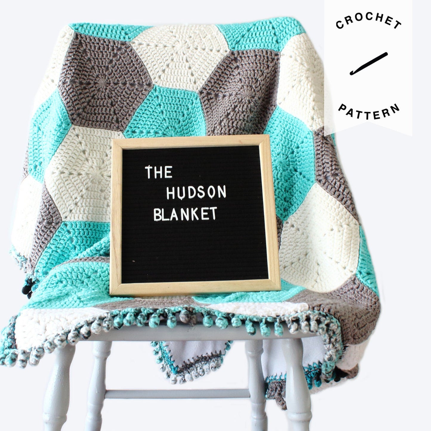 Hudson Baby Blanket - Crochet Pattern