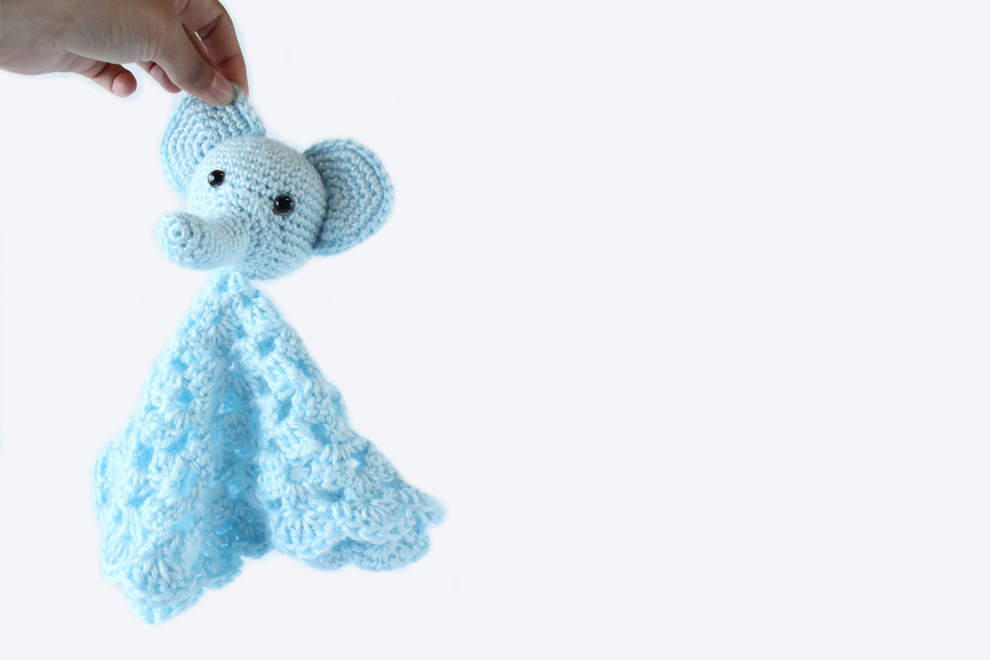 Blue Elephant Lovey - Crochet Pattern