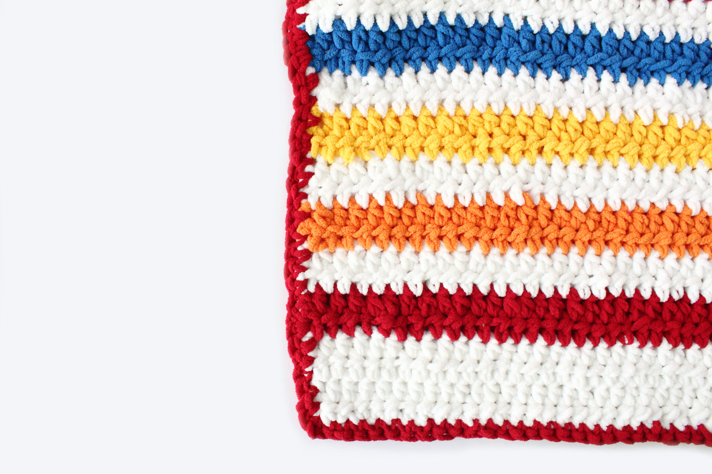 Stripey Days Baby Blanket - Crochet Pattern