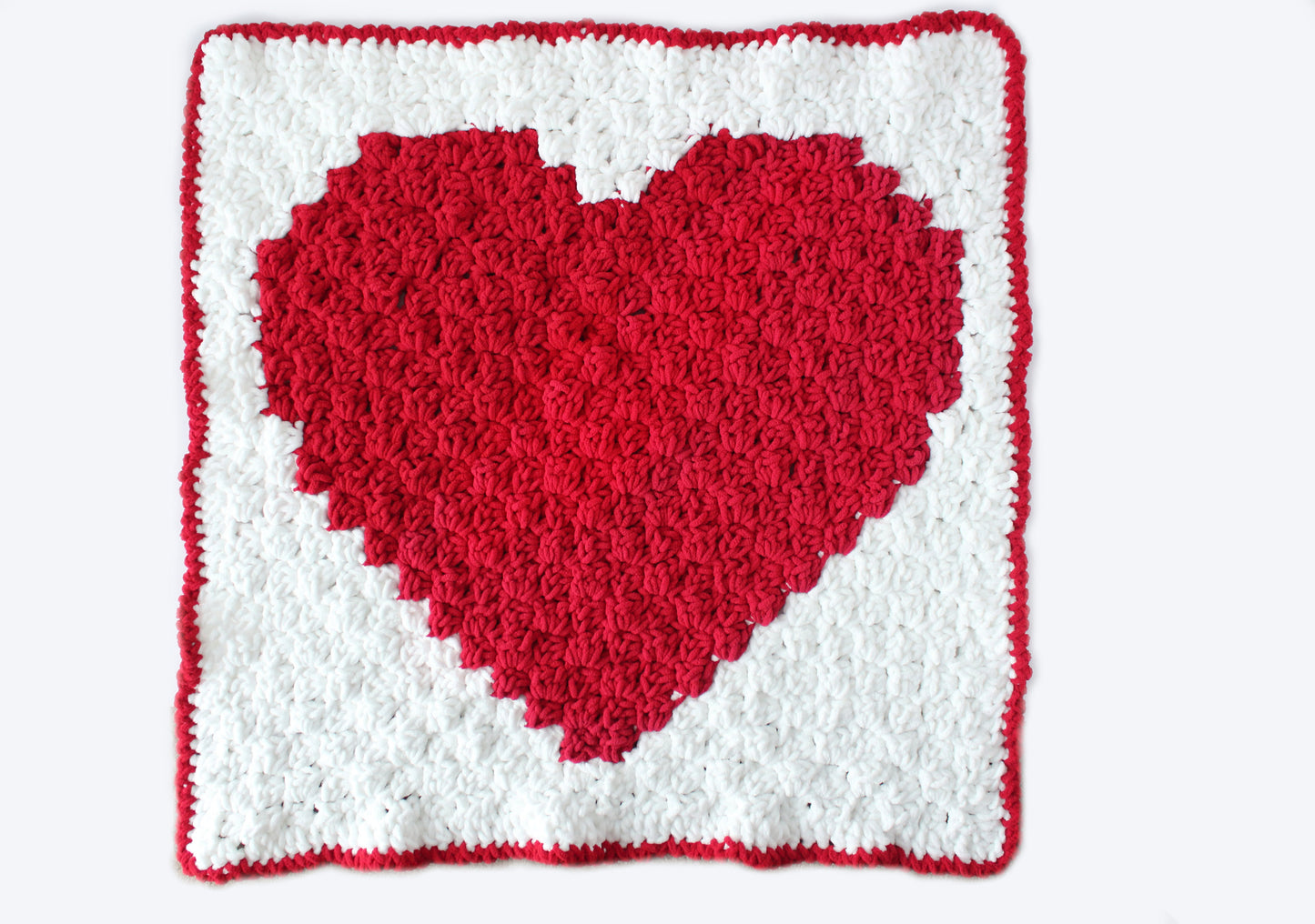 C2C Heart Baby Blanket - Crochet Pattern