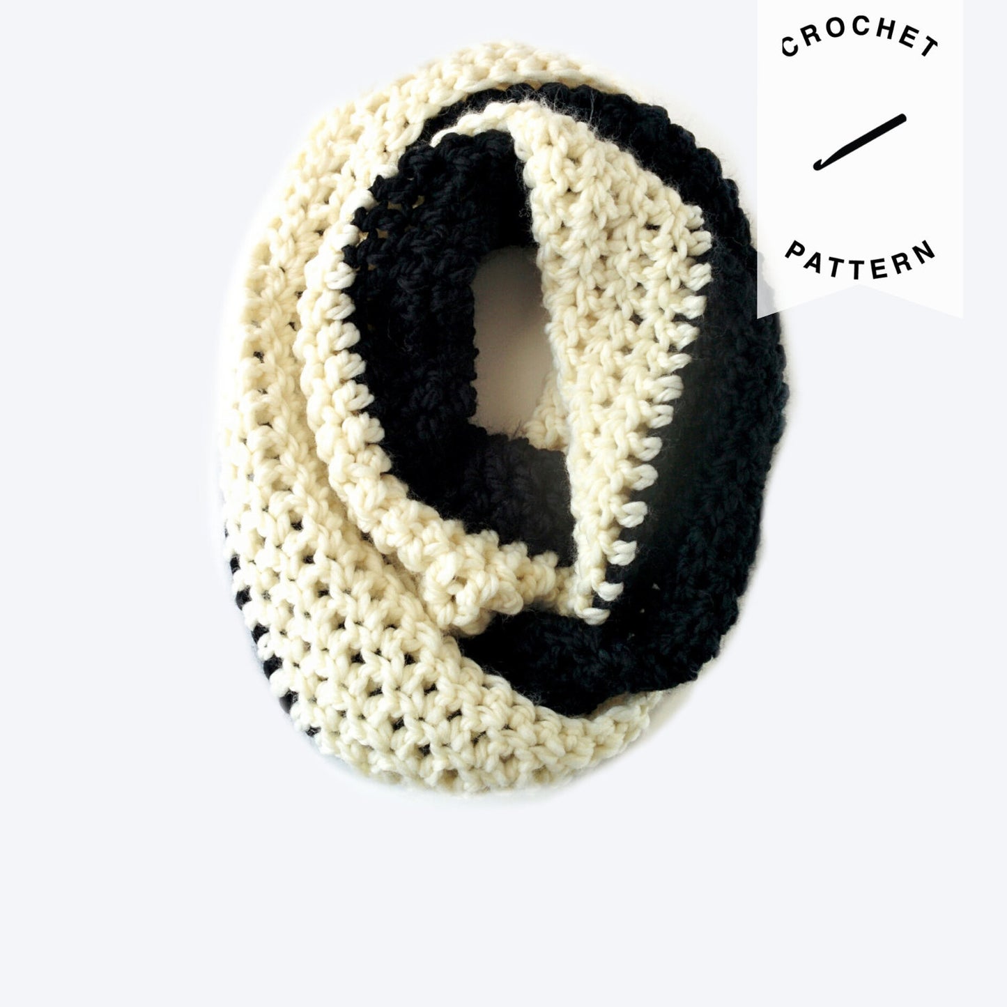 Cookies & Cream Scarf - Crochet Pattern