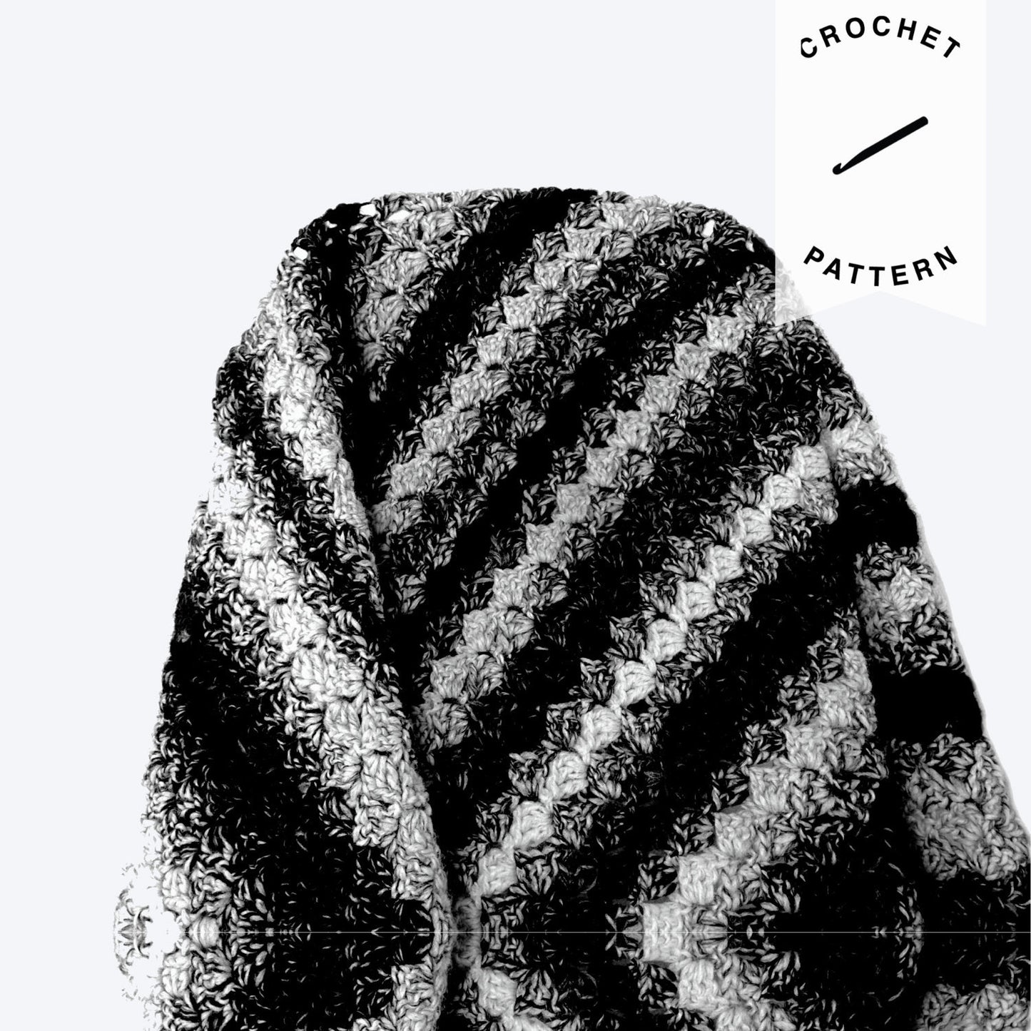 Rainy Days Crochet Throw - Crochet Pattern