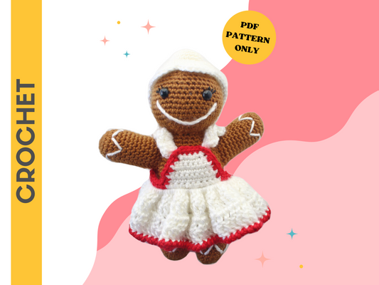 Ginny the Gingerbread Lady - Crochet Pattern