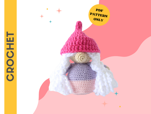 Gnorma the Gnome Plushie - Crochet Pattern