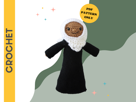 Hajra the Hijabi Plushie - Crochet Pattern