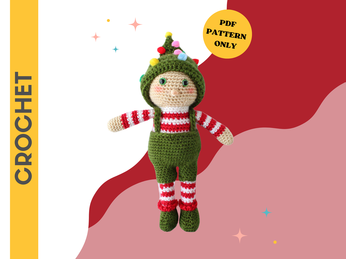 Ollie the Elf Plush - Crochet Pattern