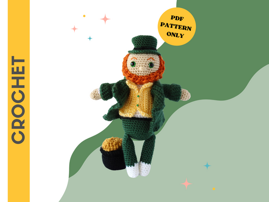 Seamus the Leprechaun Plushie - Crochet Pattern