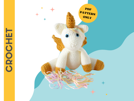 Aurora the Unicorn - Crochet Pattern