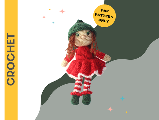 Ellie the Elf Plush - Crochet Pattern
