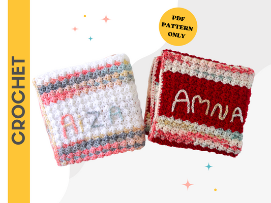 Aiza Stroller Baby Blanket - Crochet Pattern