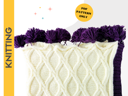 Twisted Cables Throw - Knitting Pattern